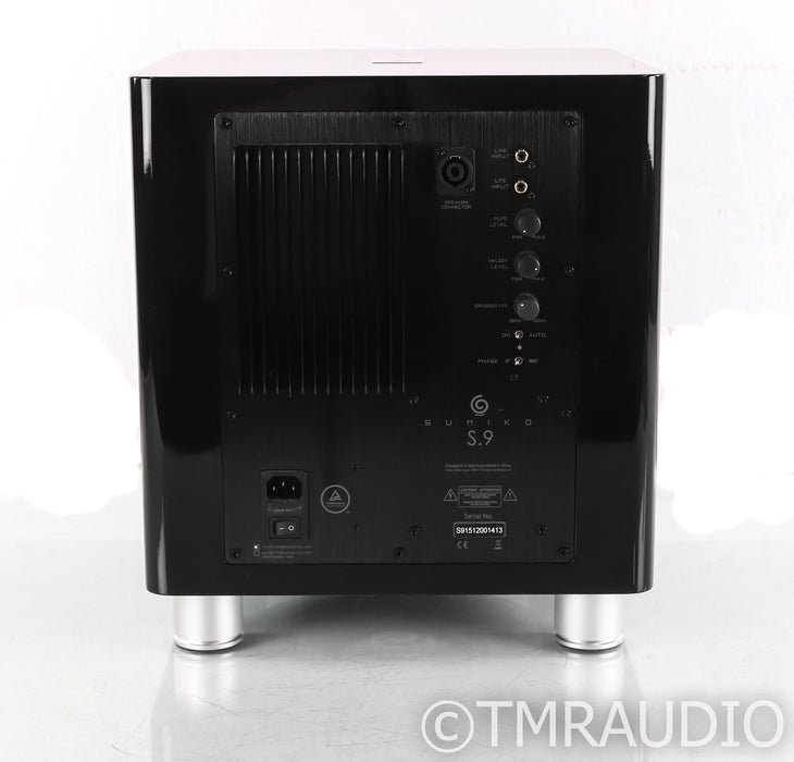 Sumiko S.9 9" Powered Subwoofer; Gloss Black
