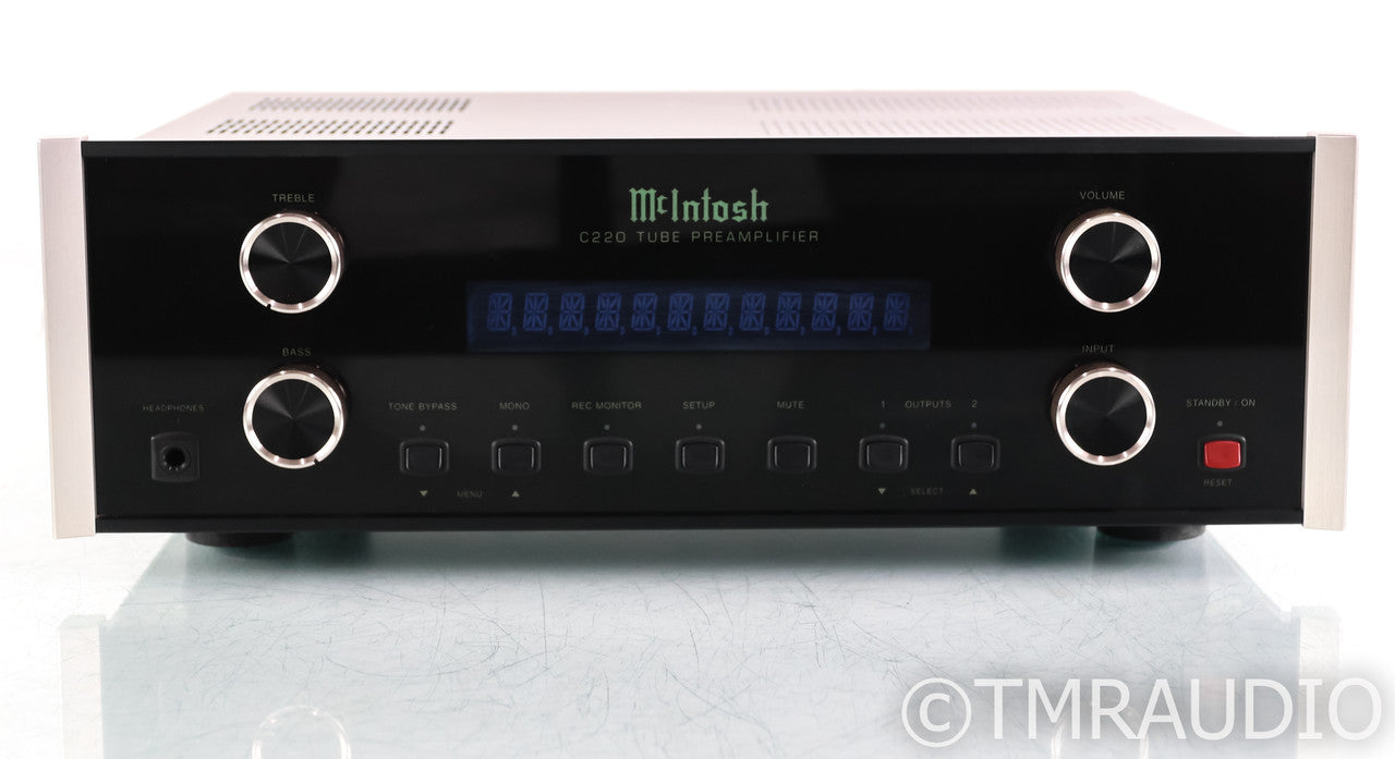 McIntosh C220 Tube Hybrid Stereo Preamplifier; MM Phono; Remote