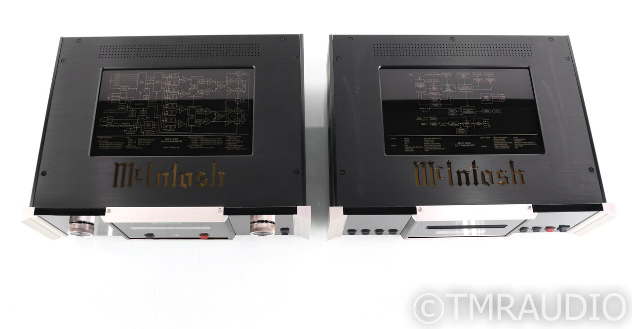 McIntosh MCD1000 CD Transport / MDA1000 DAC Combo; D/A Converter (No Remote)