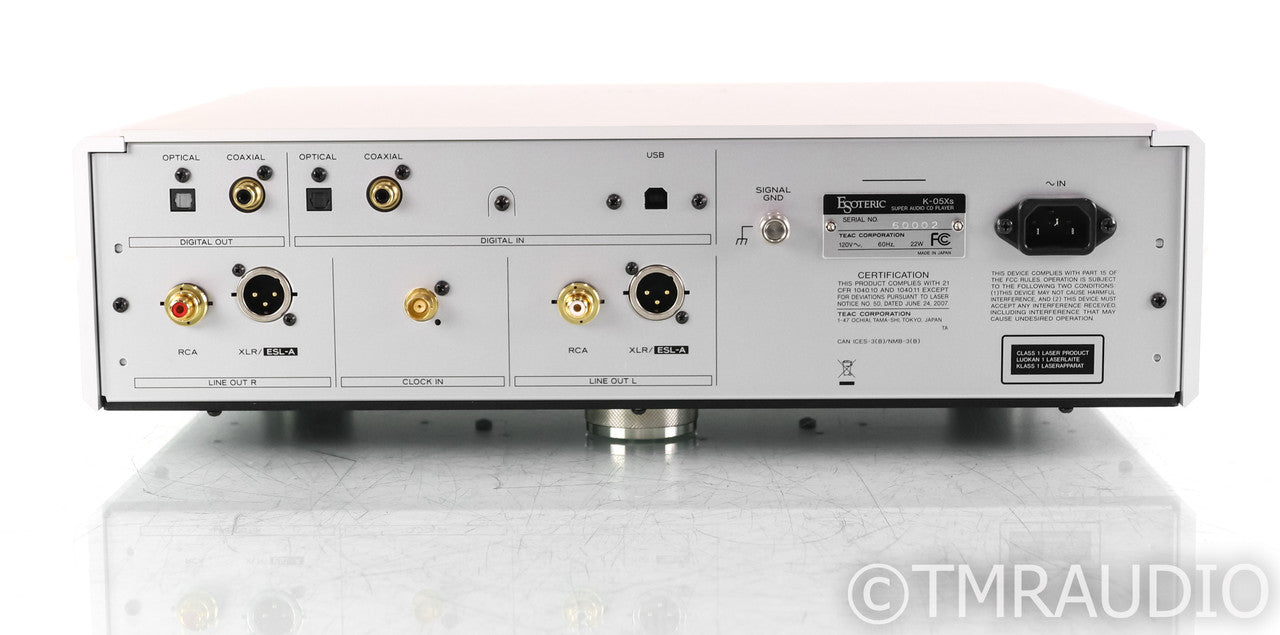 Esoteric K-05Xs SACD / CD Player; DAC; Remote; Silver