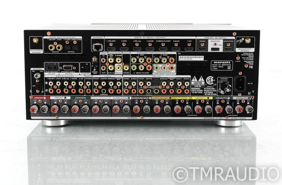 Marantz SR 7103 9.2 Channel Home Theater Receiver; Remote; DAC; MM Phono; SR-713