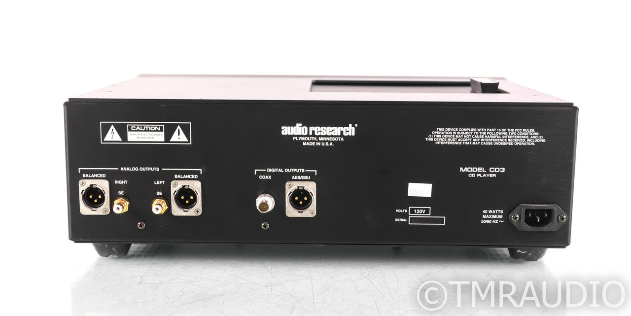 Audio Research CD3 CD Player; CD-3; Silver (No Remote)
