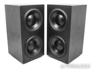 Rhythmik L22 Dual 12" Powered Subwoofers; Pair; Black; L-22