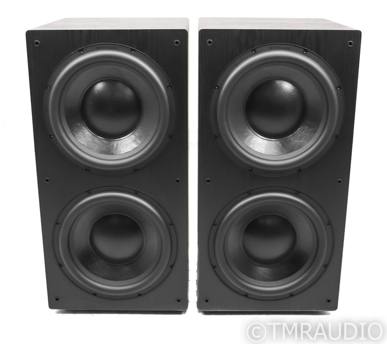 Rhythmik L22 Dual 12" Powered Subwoofers; Pair; Black; L-22