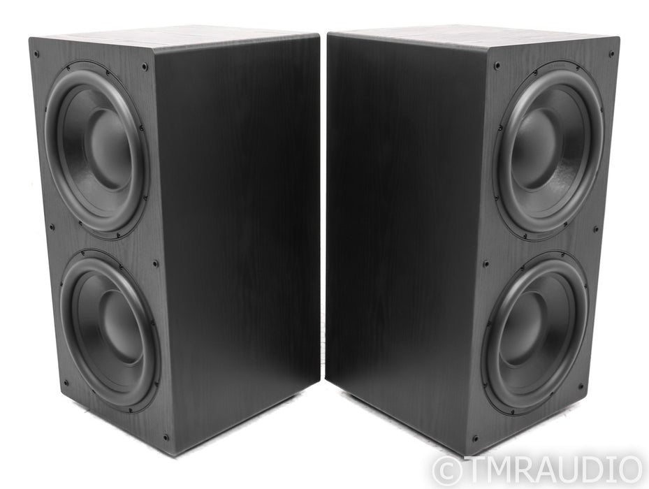 Rhythmik L22 Dual 12" Powered Subwoofers; Pair; Black; L-22