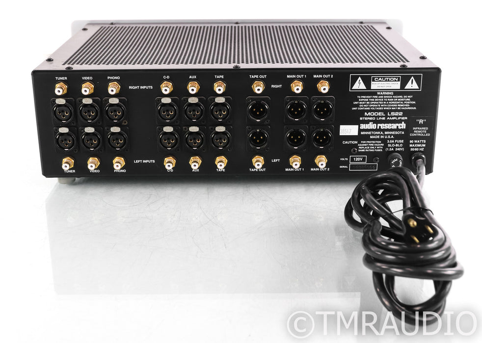 Audio Research LS22 Stereo Tube Preamplifier; LS-22; Silver
