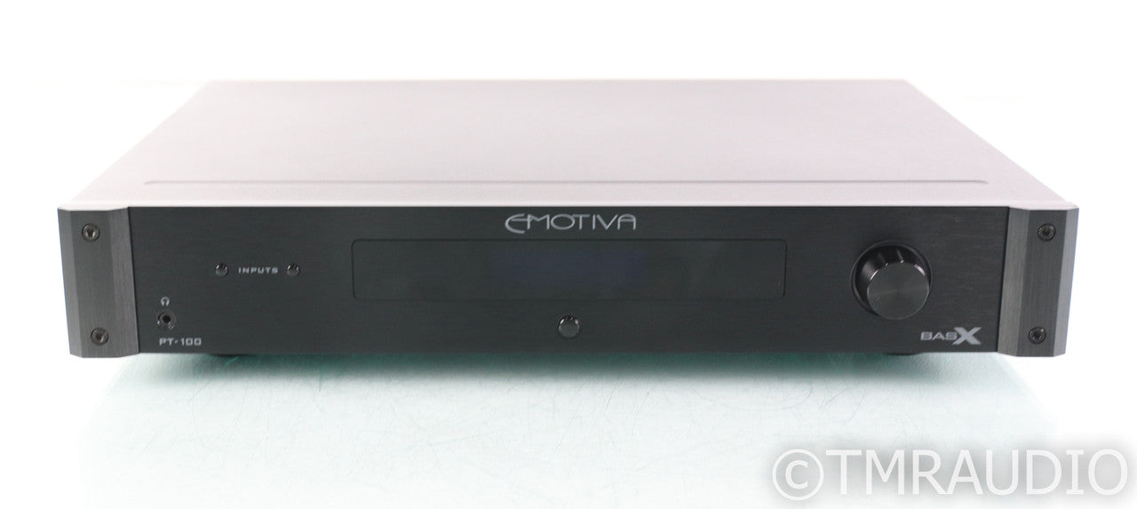 Emotiva BasX PT-100 Stereo Preamp / DAC / FM Tuner; Remote; Black; PT100