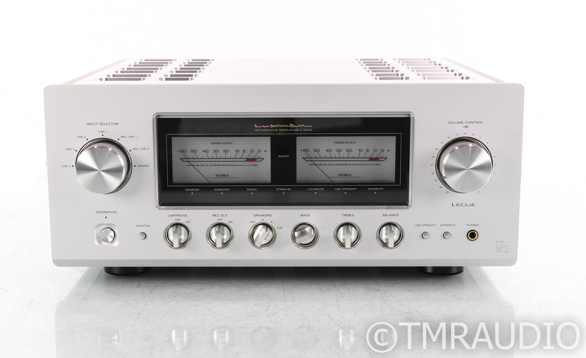 Luxman L-509x Stereo Power Amplifier; L509X; MM/MC Phono; Remote
