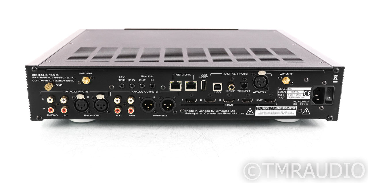 Simaudio Moon 390 DAC / Streamer / Preamplifier; Remote; MiND2; MM Phono