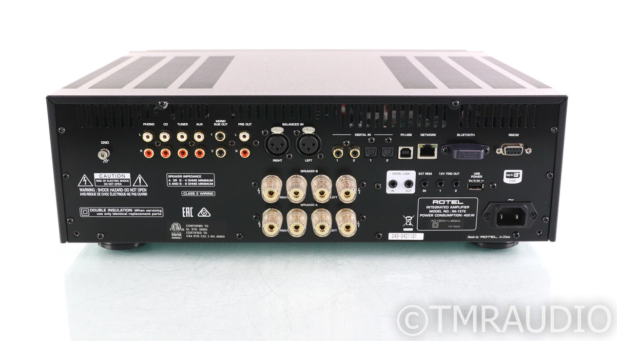 Rotel RA-1572 Stereo Integrated Amplifier; RA1572; USB; Bluetooth; Remote