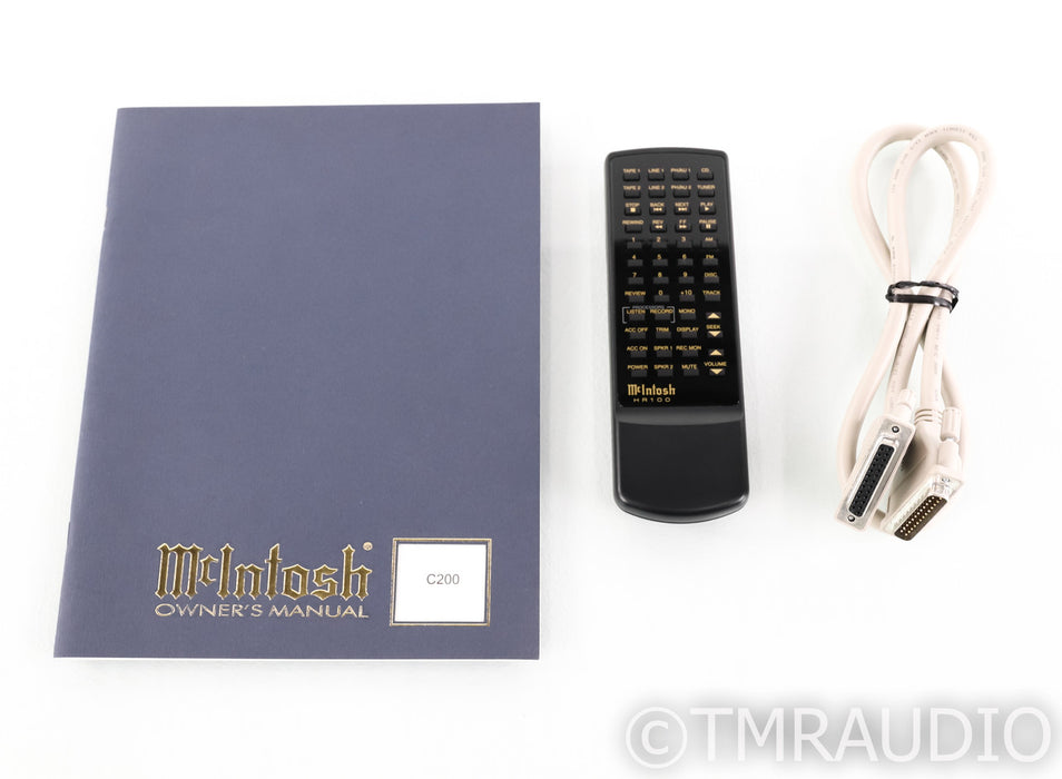 McIntosh C200 Stereo Preamplifier; Remote; C-200; MM / MC Phono