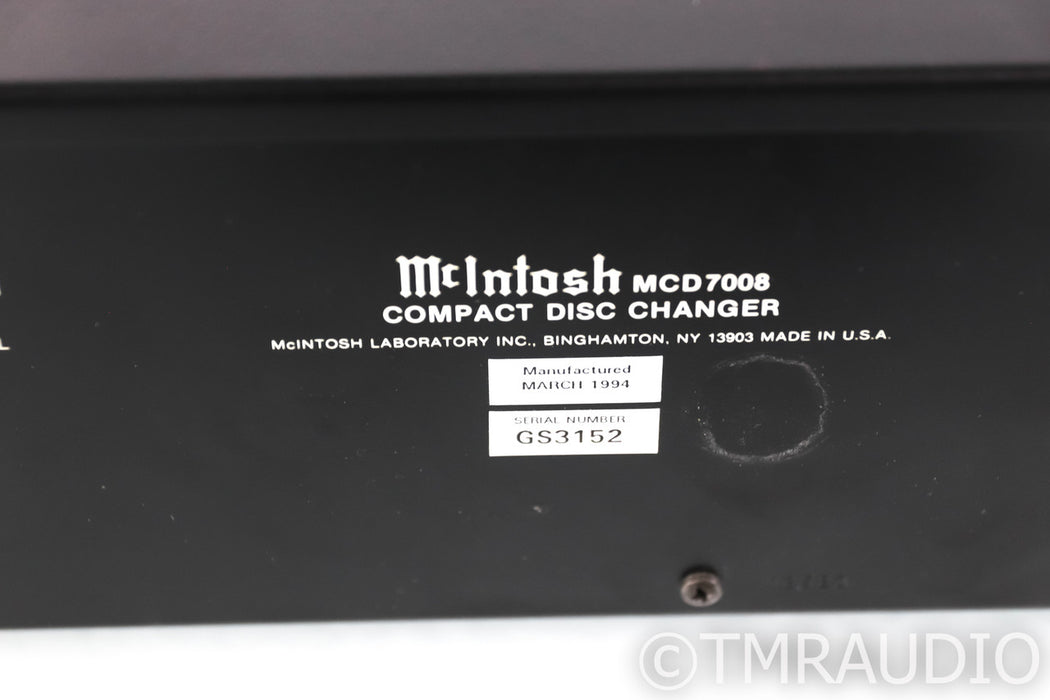McIntosh MCD7008 7 Disc CD Player / Changer; Remote