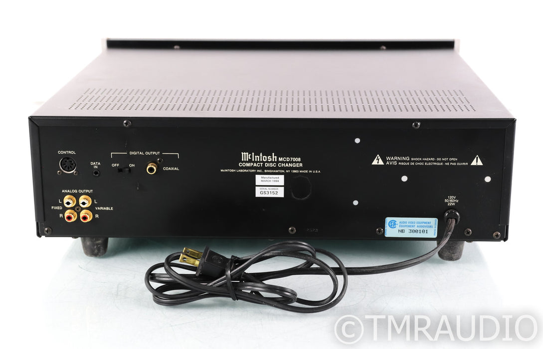 McIntosh MCD7008 7 Disc CD Player / Changer; Remote