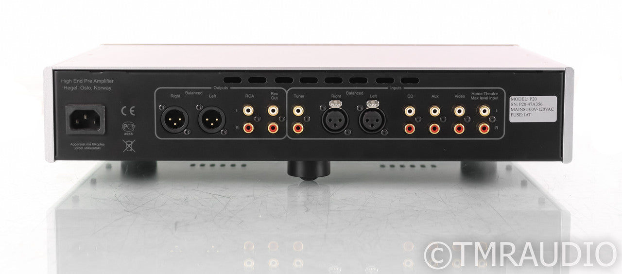 Hegel P20 Stereo Preamplifier; P-20; Silver, Remote