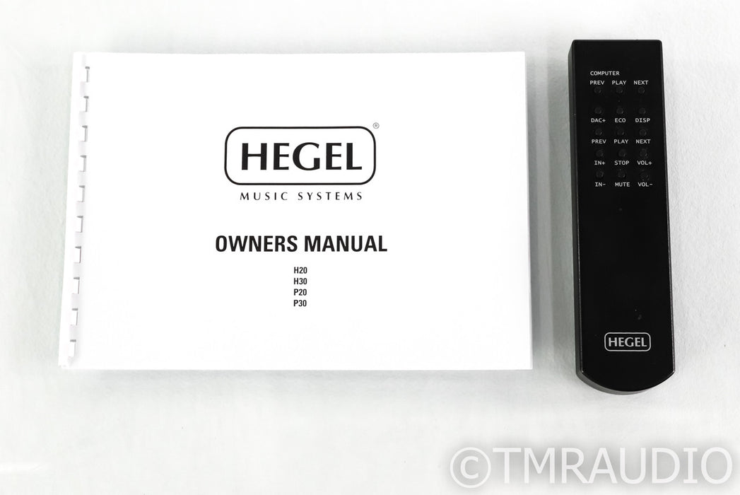 Hegel P20 Stereo Preamplifier; P-20; Silver, Remote