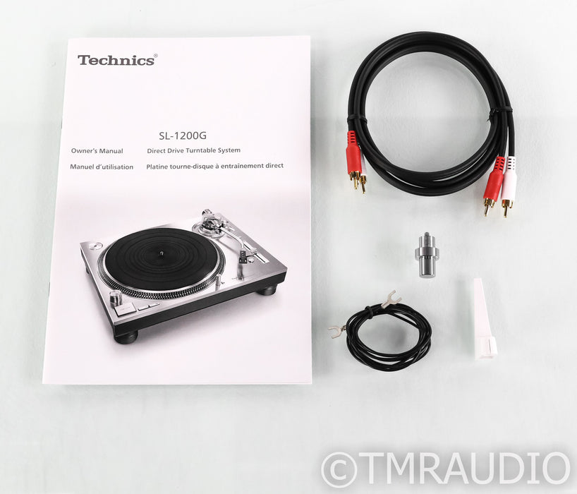 Technics SL-1200G Direct Drive Turntable; SL1200G; Silver (No Cartridge)