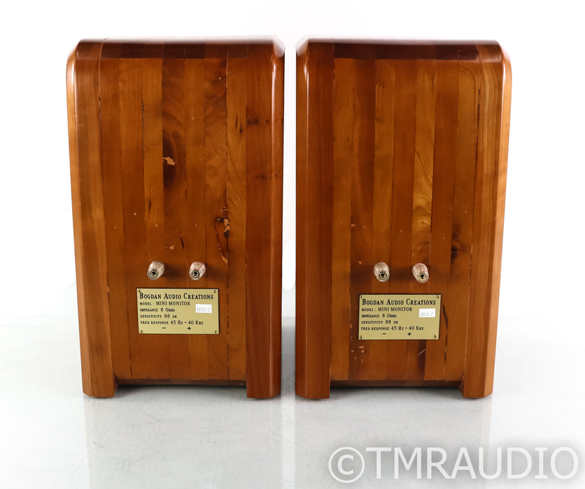 Bogdan Audio Creations Mini Monitor Bookshelf Speakers; Cherry Pair