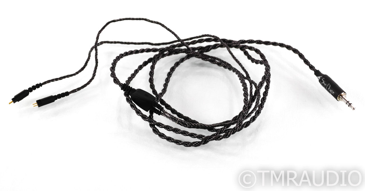Moon Audio Silver Dragon V2 2-Pin IEM Headphone Cable; 52in; 0.78mm