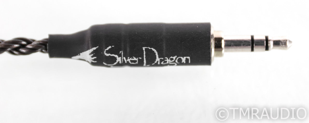 Moon Audio Silver Dragon V2 2-Pin IEM Headphone Cable; 52in; 0.78mm
