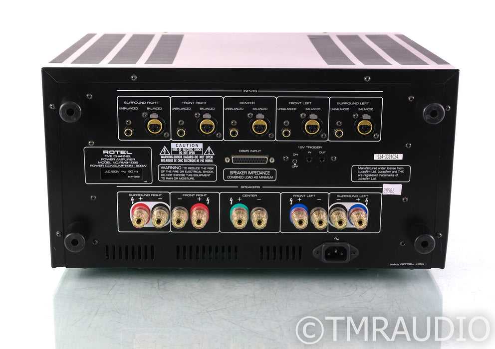 Rotel RMB-1095 5 Channel Power Amplifier; RMB1095; AS-IS (NO FACEPLATE)