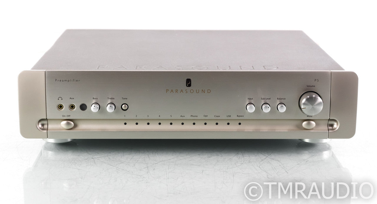 Parasound P5 Stereo Preamplifier; P-5; USB; Remote