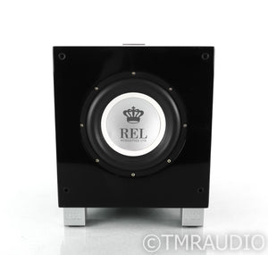 REL T/7i 8" Powered Subwoofer; Piano Black; T-7i