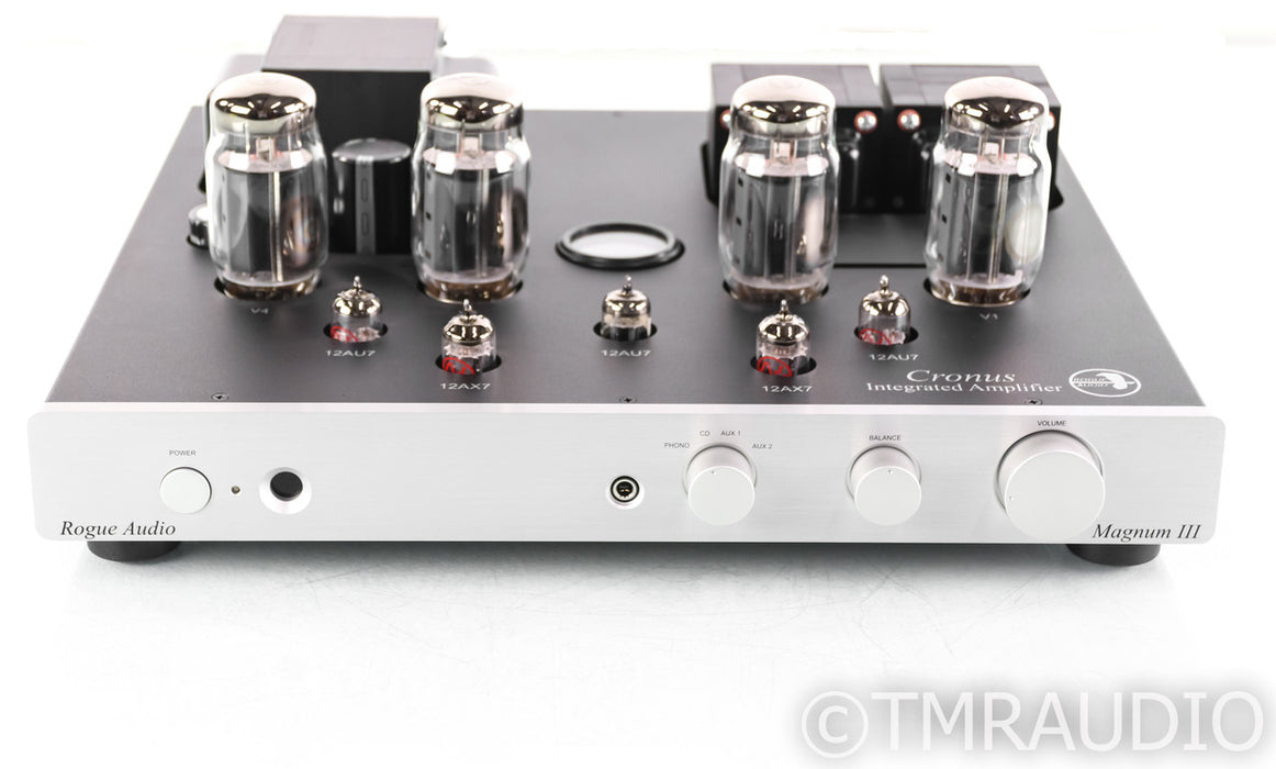 Rogue Audio Magnum III Tube Integrated Amplifier; MM / MC Phono; Silver; Remote