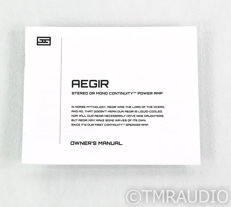 Schiit Aegir Stereo Power Amplifier; Silver