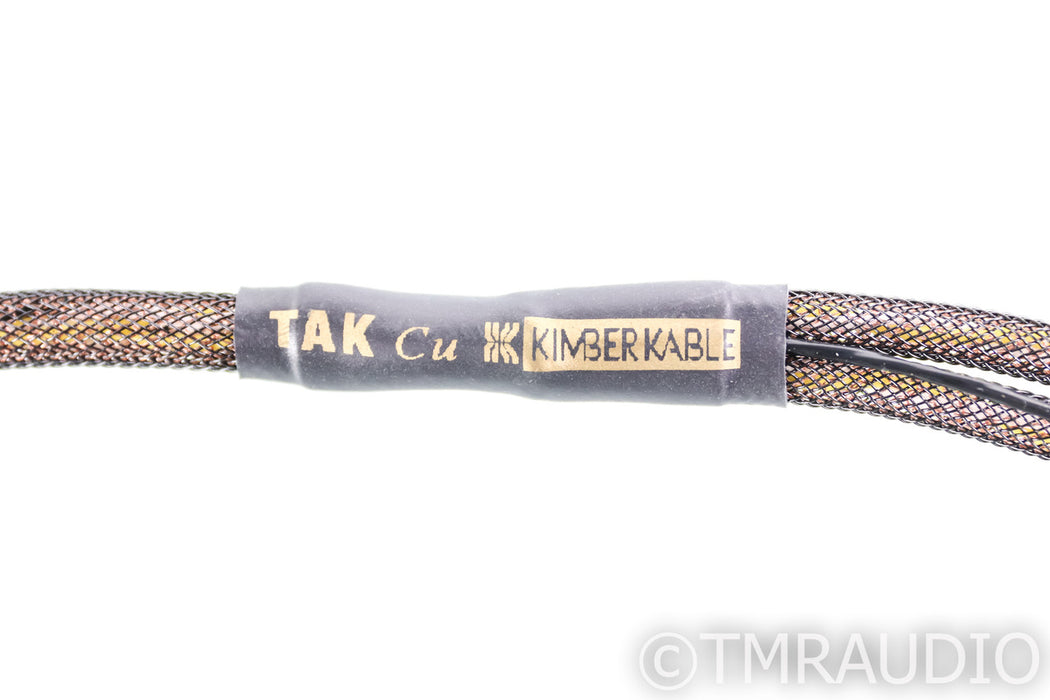Kimber Kable TAK Cu RCA Cables; 1m Pair Interconnects