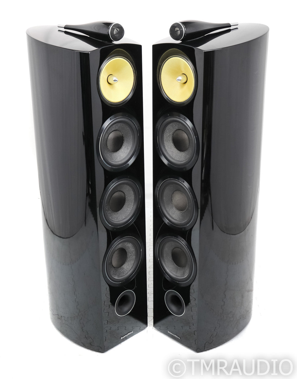 B&W 803 D2 Floorstanding Speakers; D-1; Piano Black Pair — The