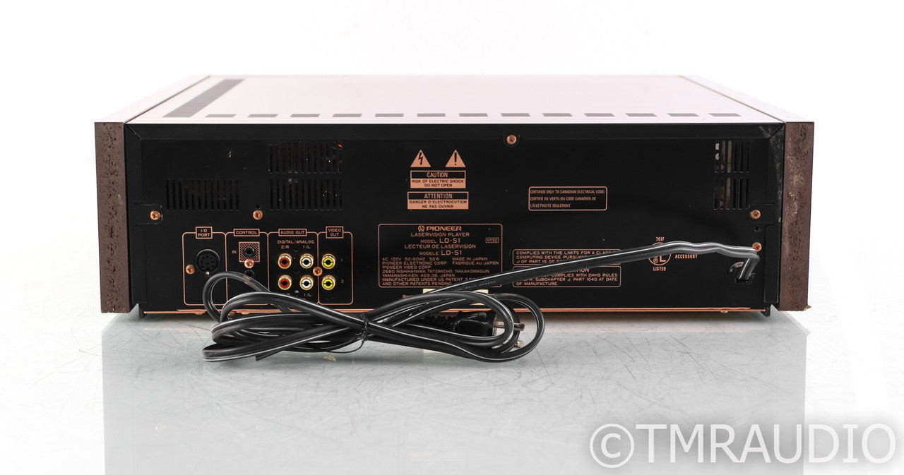 Pioneer LD-S1 Vintage Laserdisc Player; Remote; LDS1
