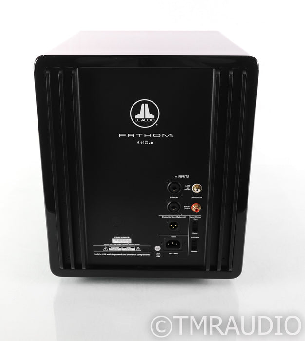 JL Audio Fathom F110 v2 10" Powered Subwoofer; F-110 v.2; Piano Black