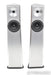 YG Acoustics Carmel Floorstanding Speakers; Brushed Aluminum Pair