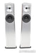 YG Acoustics Carmel Floorstanding Speakers; Brushed Aluminum Pair