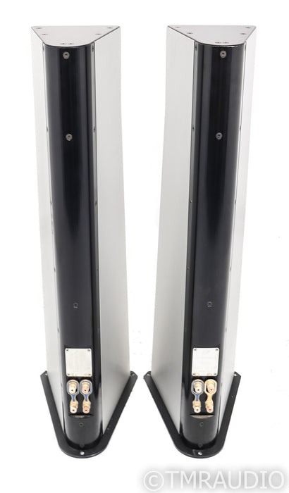 YG Acoustics Carmel Floorstanding Speakers; Brushed Aluminum Pair