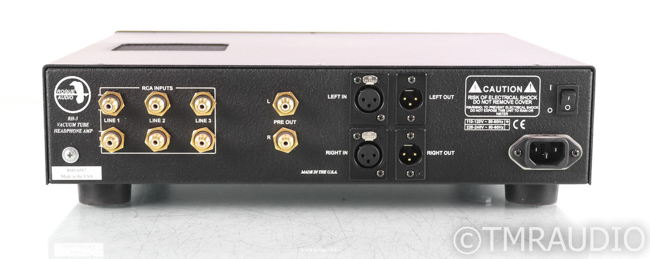 Rogue Audio RH-5 Tube Headphone Amplifier; RH5; Remote