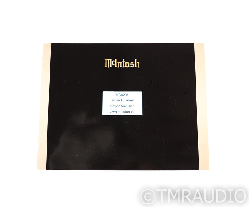 McIntosh MC8207 7 Channel Power Amplifier; MC-8207