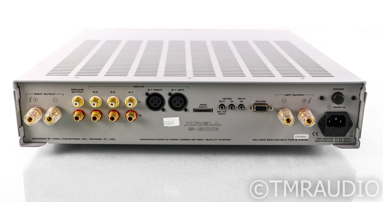 Krell S-300i Stereo Integrated Amplifier; S300i; Remote; Silver