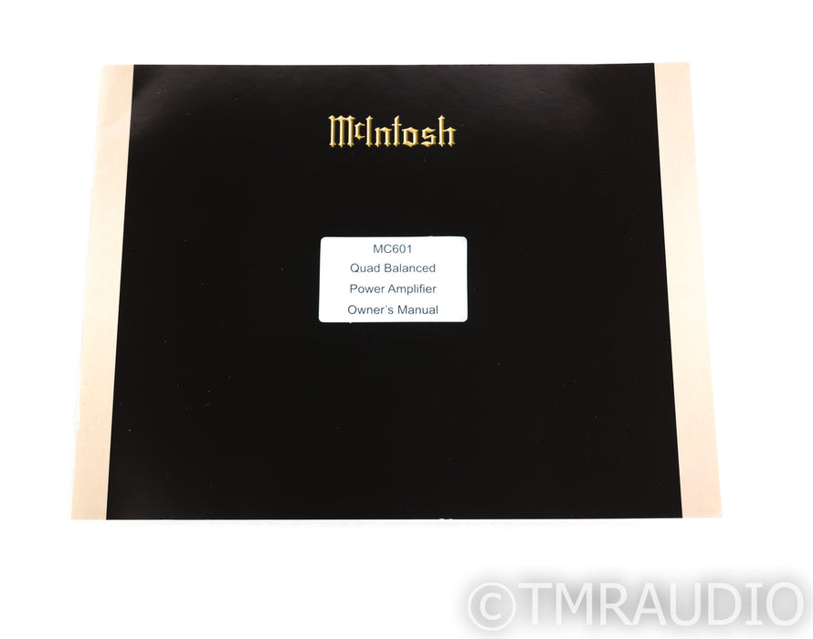 McIntosh MC601 Mono Power Amplifiers; Pair