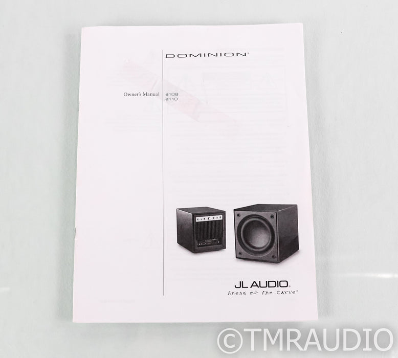 JL Audio Dominion D110 10" Powered Subwoofer; D-110; Black Ash