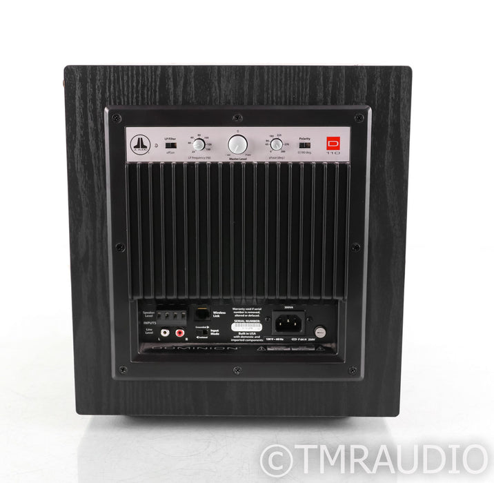 JL Audio Dominion D110 10" Powered Subwoofer; D-110; Black Ash