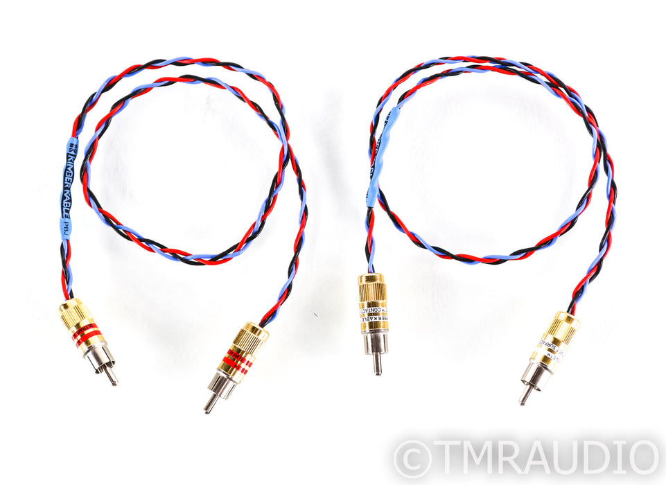 KimberKabke PBJ RCA Cables; 0.5m Pair Interconnects