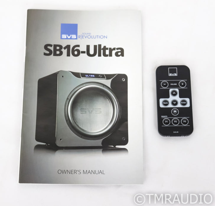 SVS SB16-Ultra 16" Powered Subwoofer; Remote; Black; SB-16