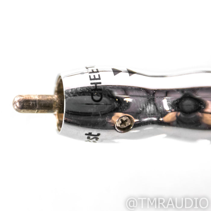 AudioQuest Cheetah RCA Cables; 1m Pair Interconnects; 36v DBS