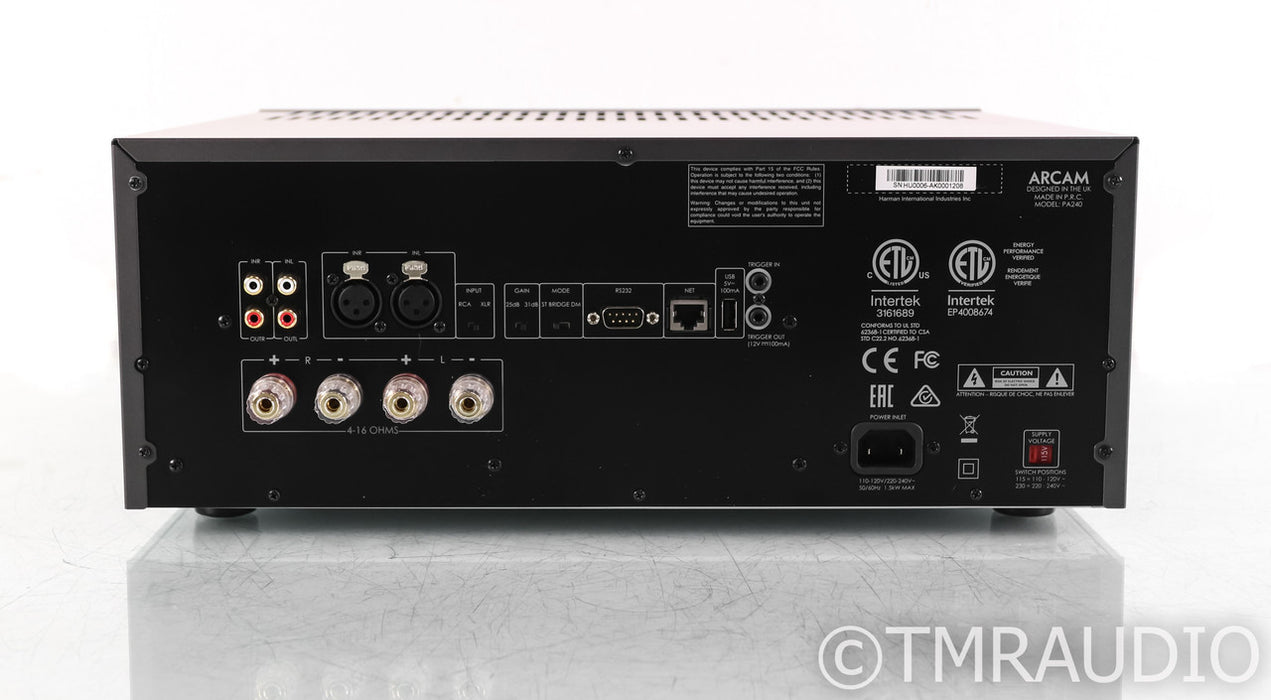 Arcam PA240 Stereo Power Amplifier; Grey; PA-240