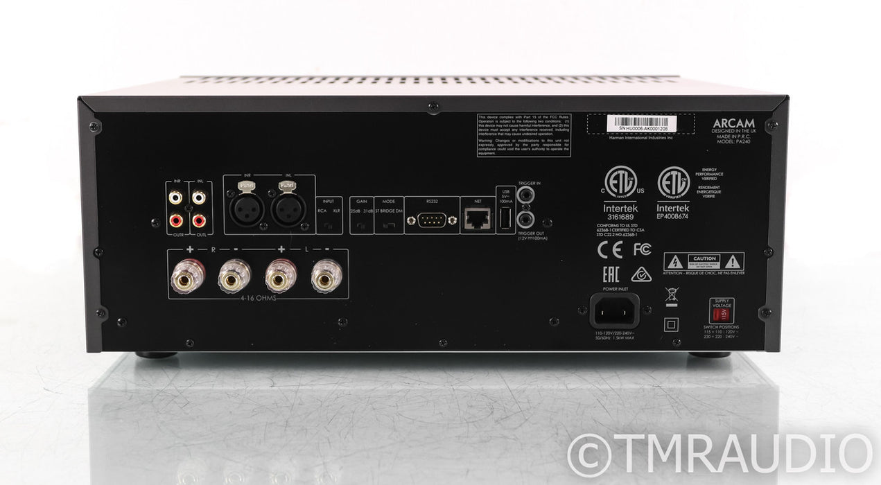 Arcam PA240 Stereo Power Amplifier; Grey; PA-240