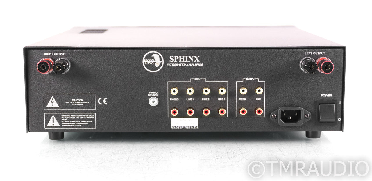 Rogue Audio Sphinx v2 Stereo Tube Integrated Amplifier; Remote; Silver