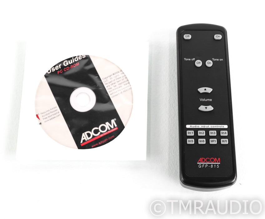 Adcom GFP-815 Stereo Preamplifier; GFP815; Remote