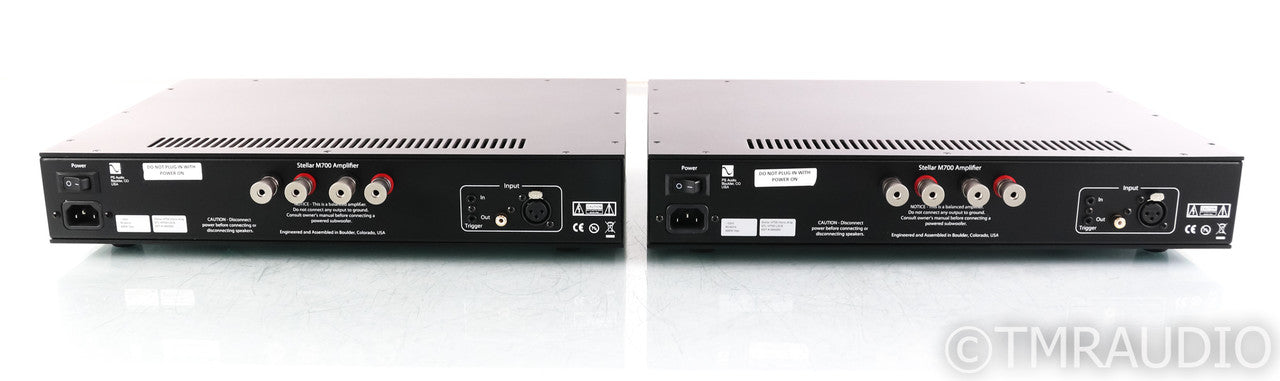 PS Audio Stellar M700 Mono Power Amplifier; M-700; Black Pair (Used)