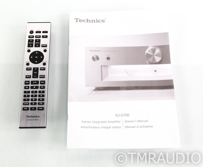 Technics SU-G700 Stereo Integrated Amplifier; Black; Remote; MM Phono